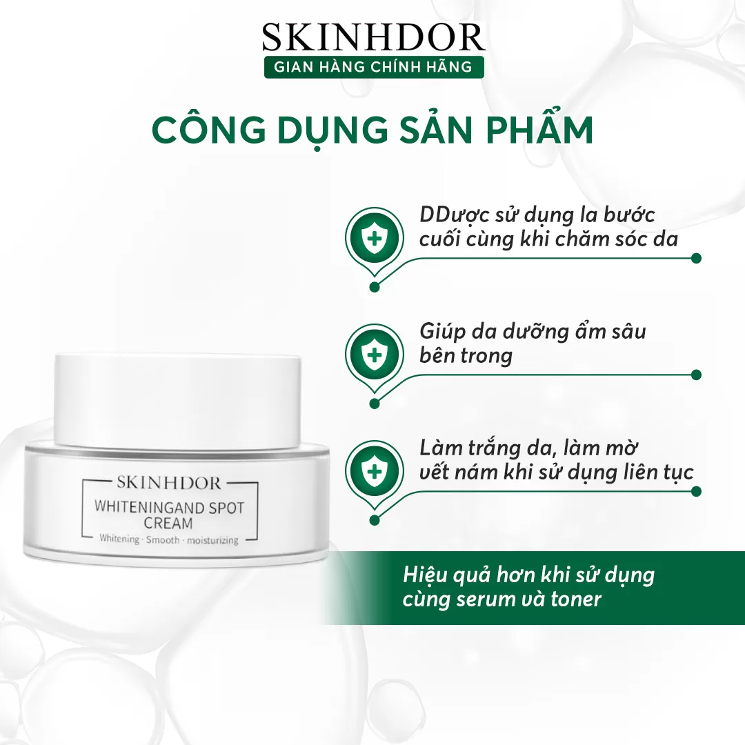 Kem Mờ Nám Sáng Da SKINHDOR