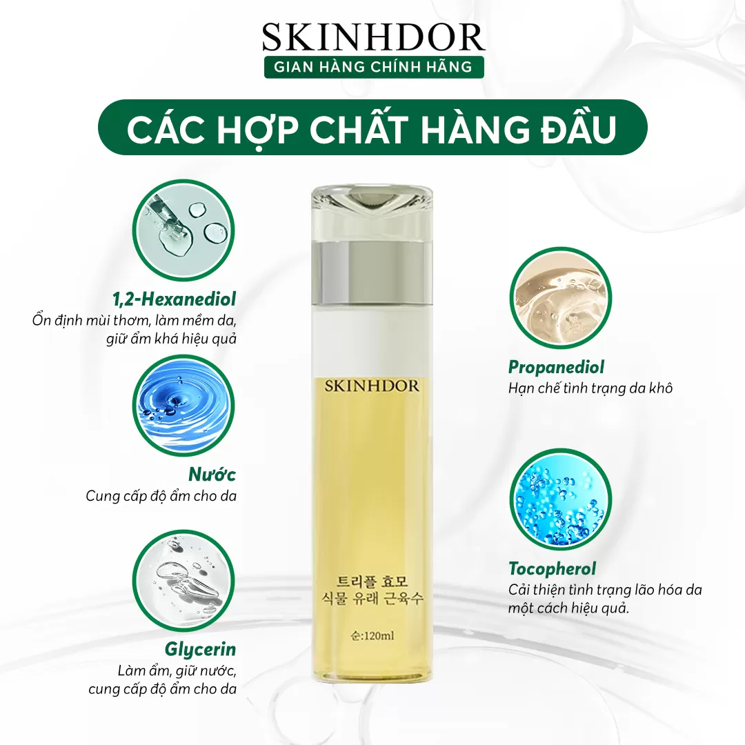 Nước cấp ẩm 2 lớp ferment sáng da SKINHDOR