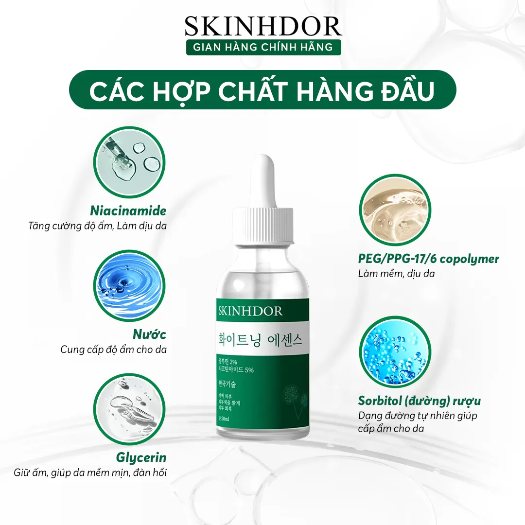 Serum Mờ Nám Sáng Da SKINHDOR