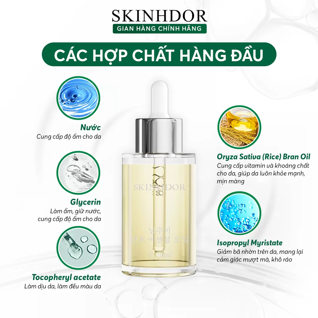 Dầu Dưỡng Da Cấp Ẩm Hoa Ngọc Lan SKINHDOR