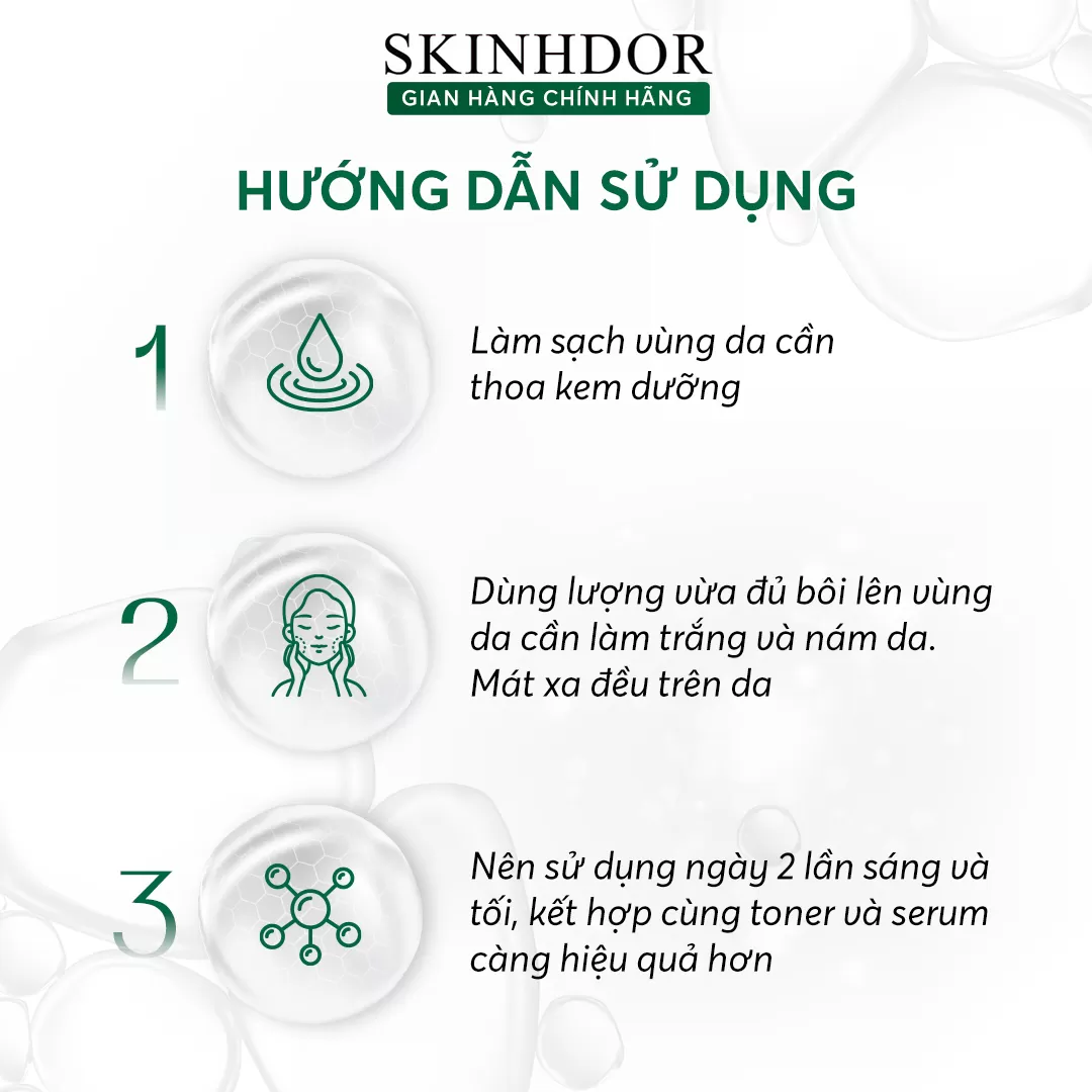 Kem Mờ Nám Sáng Da SKINHDOR